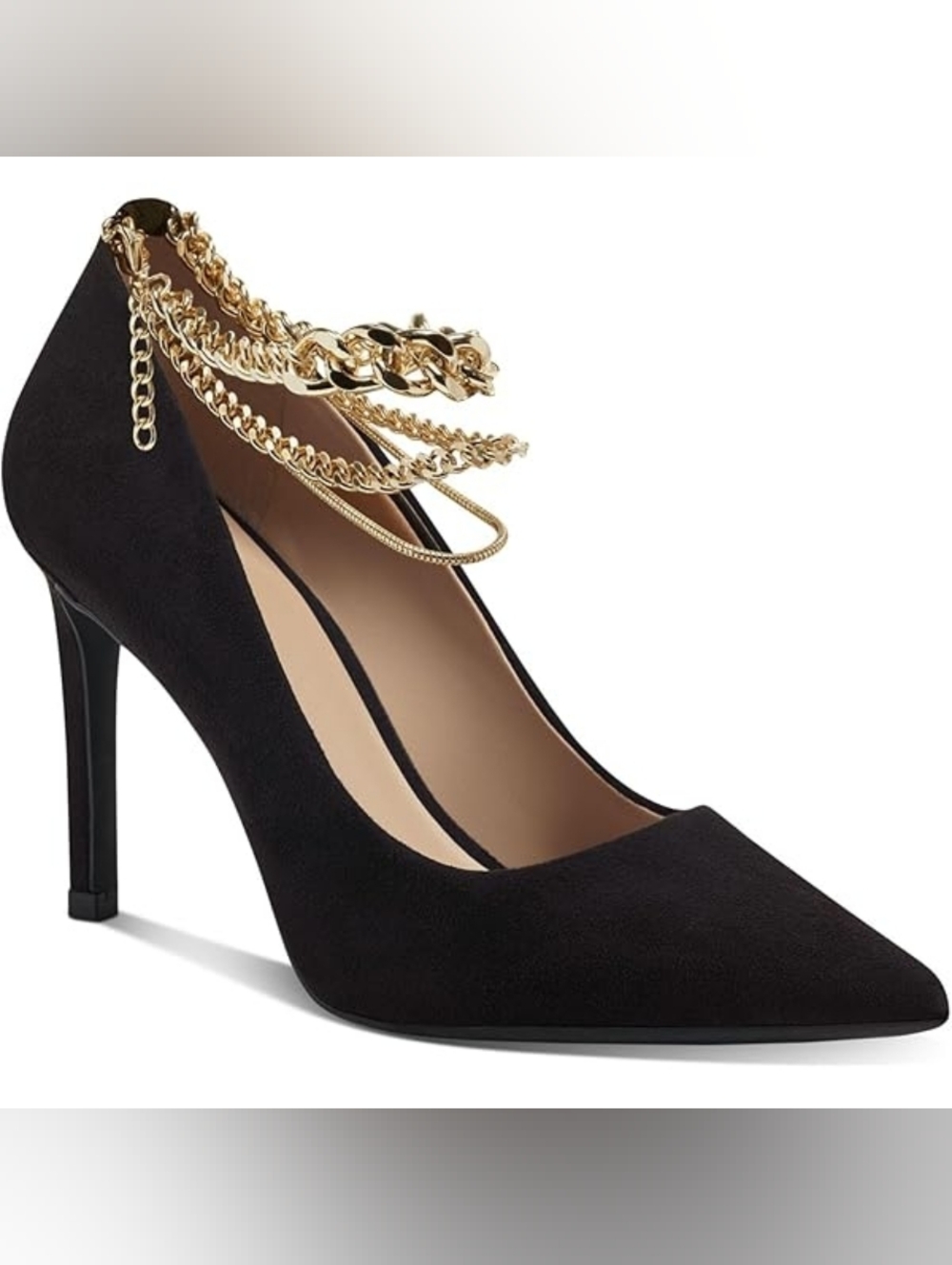 EUC•INC Women's 🖤 Sadelle Pointed Toe Stilleto Buckle Dress Pumps•Gold HW•9.5M
